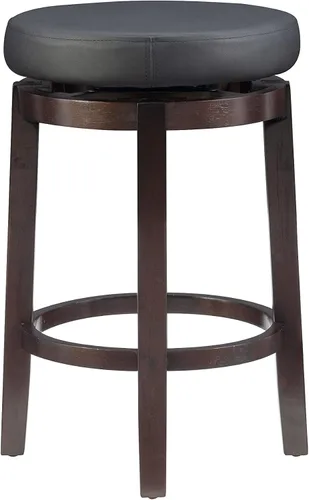 Vista 7 de Linon Maya, 24", taburete negro mostrador, Contador negro