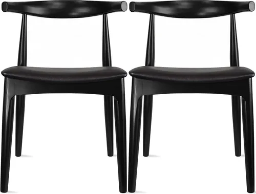 Vista 11 de 2xhome sillón de brazos estilo Eames, Madera Noble Natural