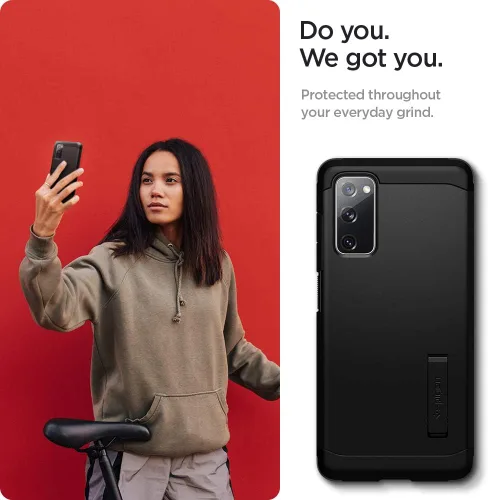 Vista 2 de Spigen Tough Armor diseñado para Galaxy S20 FE Case (2020) - Negro