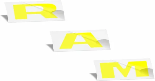 Vista 13 de Reflective Concepts -Calcomanía superpuesta de emblema de rejilla RAM, estilo de bandera americana