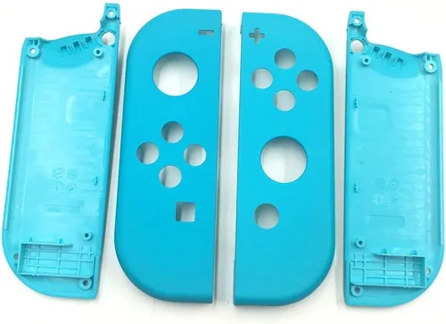 Vista 5 de Carcasa de repuesto DIY con marco medio para Nintendo Switch NS Joy-con placa de cubierta de consola azul