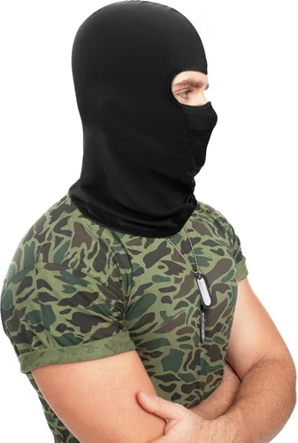 Vista 6 de 9 piezas de pasamontañas de verano transpirable protección contra el polvo cuello bufanda de cara completa para actividades al aire libre