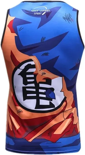Vista 2 de Camiseta sin mangas de animé para cosplay y culturismo 3D