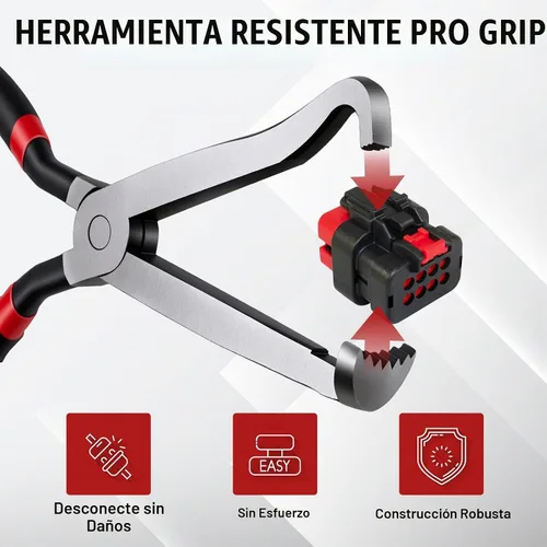 Vista 4 de Alicates de desconexión eléctrica, 3 piezas de conector de terminal eléctrico automotriz, herramienta de extracción de conector eléctrico