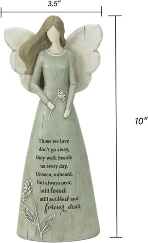 Vista 5 de Abbey & CA Gift - Figura de ángel conmemorativo de Those We Love, regalo de condolencia y duelo, resina con poema conmemorativo, 10 pulgadas