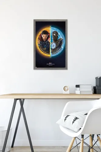 Vista 6 de Trends International Marvel Spider-Man: No Way Home - Póster de pared dúo, 22.4 pulgadas de largo x 14.7 pulgadas, versión enmarcada de madera