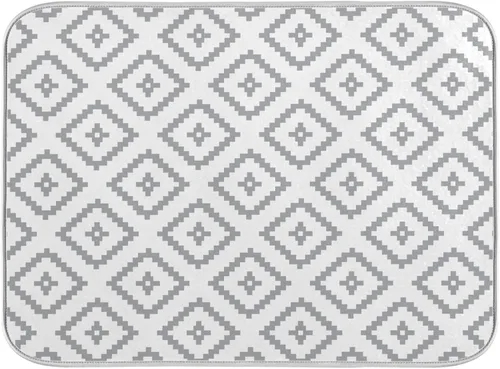 Vista 14 de Tapete de secado de platos súper absorbente, tapete de microfibra de secado rápido, 16 x 18 pulgadas, almohadilla de secado de platos de cocina