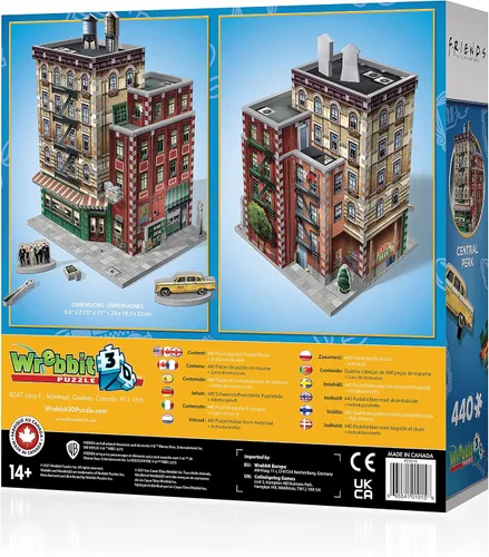 Vista 8 de Wrebbit3D Friends - Rompecabezas 3D modelo de Central Perk 440 piezas de rompecabezas reales Construye el icónico café de la exitosa serie