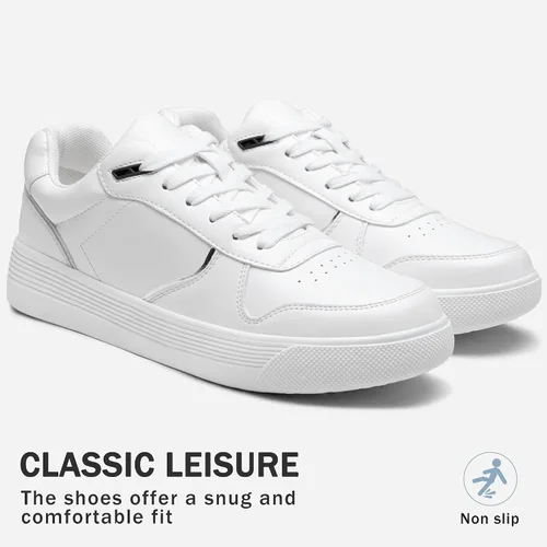 Vista 4 de Vepose 8001 - Tenis de moda para mujer, con cordones y soporte para el arco, zapatos de vestir para mujer