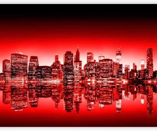 Vista 21 de artgeist Mural de pared Nueva York, 77 x 61 pulgadas, adhesivo autoadhesivo para pared, diseño de foto extraíble, decoración del hogar, paisaje
