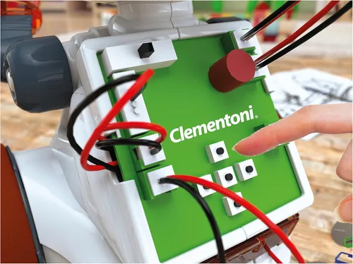 Vista 6 de Clementoni - Science & Play Mio Robot: Robot interactivo de aprendizaje STEM con aplicación, evitación de obstáculos y función de dibujo