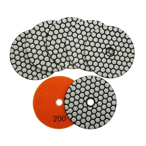 Vista 9 de SHDIATOOL Almohadillas de pulido de diamante seco de 4 pulgadas, grano 50, almohadillas de lijado de diamante, almohadillas de pulido para granito