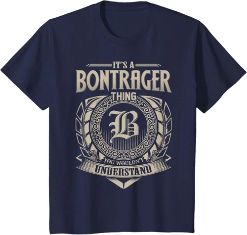 Vista 27 de Camiseta vintage It's A BONTRAGER Thing You Wouldn't Understand Name, Negro