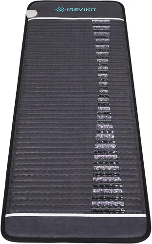 Vista 5 de Tapete infrarrojo amatista – Tamaño mediano 59 pulgadas de largo x 24 pulgadas de ancho – Almohadilla térmica de infrarrojo lejano – Tapete