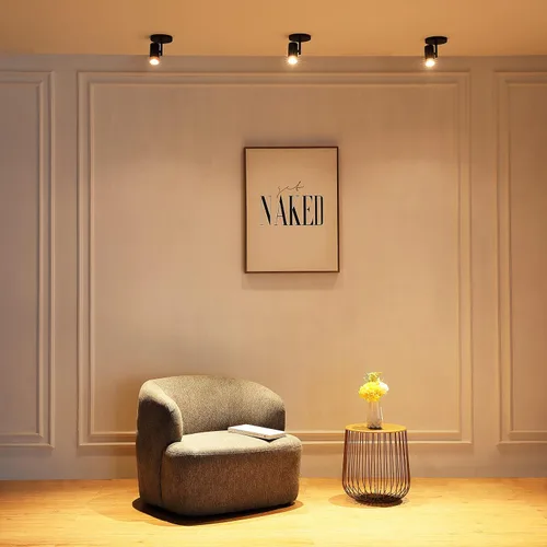 Vista 4 de ZIV - Moderna lámpara LED giratoria de 360° con tapas de lente intercambiables de color para interiores, para armarios, vestíbulos, dormitorios, UL