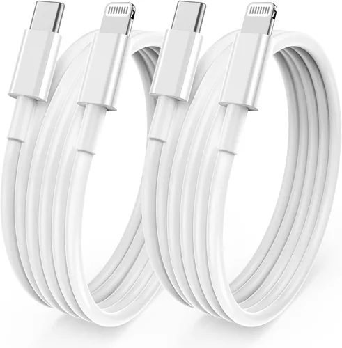 Vista 12 de Cable largo de carga rápida de 10 pies para iPhone 12, 13, 14, [certificado MFi de Apple], cable USB C a Lightning, puerto tipo C compatible