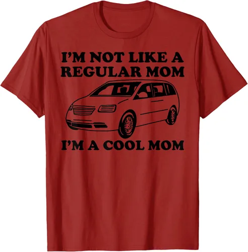 Vista 26 de Camiseta divertida de mamá con texto en inglés "I'm Not Like A Regular Mom I'm A Cool Mom", Blanco, S