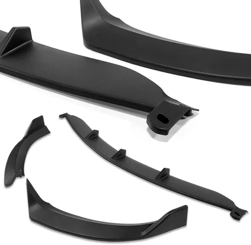 Vista 3 de Q1-TECH, 9 piezas de extensión de labio delantero del parachoques y faldón lateral compatible con Mercedes-Benz Clase E E43 AMG E200 E250 E300 E350