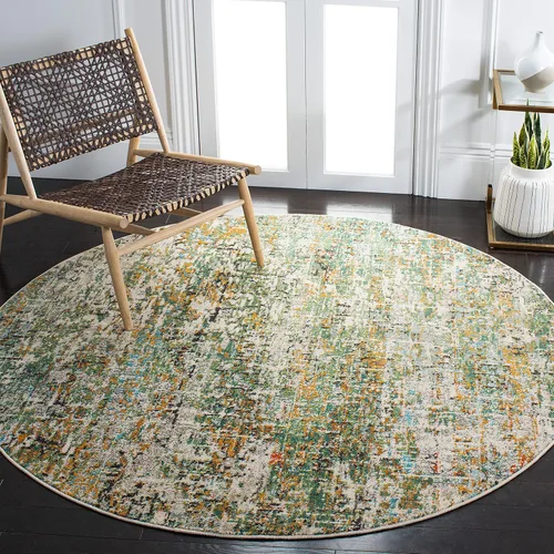 Vista 17 de SAFAVIEH Colección Madison - Alfombra de acento 2'2" x 4', negro y dorado, diseño abstracto moderno, no desprende pelusa y fácil cuidado, ideal