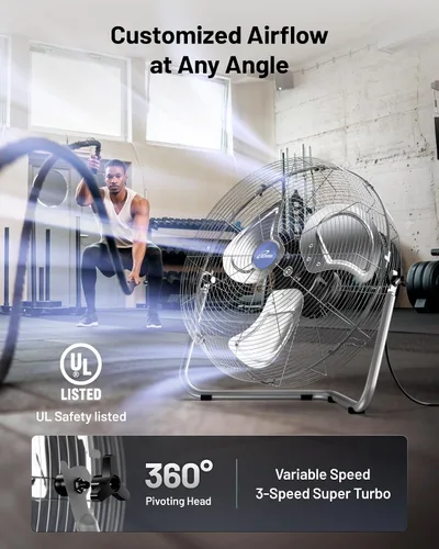 Vista 6 de Iliving – Ventilador de piso de alta velocidad