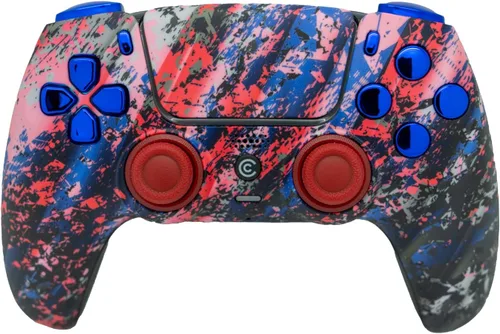 Vista 29 de Custom Wireless Controller Compatible with PS5 - Multiple Designs Available (Abstract Fusion)