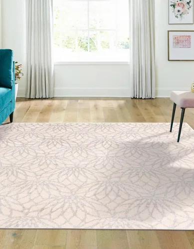 Vista 30 de Unique Loom Colección Marilyn Monroe Glam - Alfombra Dahlia (2 x 3 pies, Rectangular, Gris plateado/Plata)