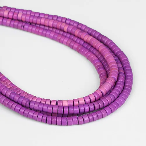 Vista 30 de Los granos naturales del espaciador del tubo del grano de Shell de agua dulce teñidos madre de perlas flojas para la fabricación de la joyería, 1