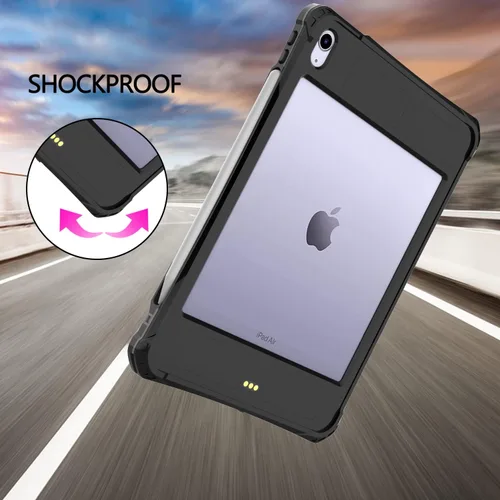 Vista 2 de Funda impermeable compatible con iPad Air de 11 pulgadas (M2)/5ª/4ª generación de 10.9 pulgadas, funda protectora de cuerpo completo con protector
