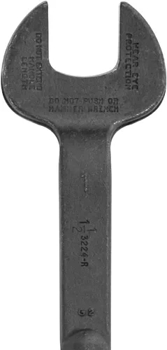 Vista 8 de Klein Tools 3224 - Llave de construcción con apertura nominal de 1-1/2 pulgadas, perno de 1 pulgada para tuerca regular de EE. UU