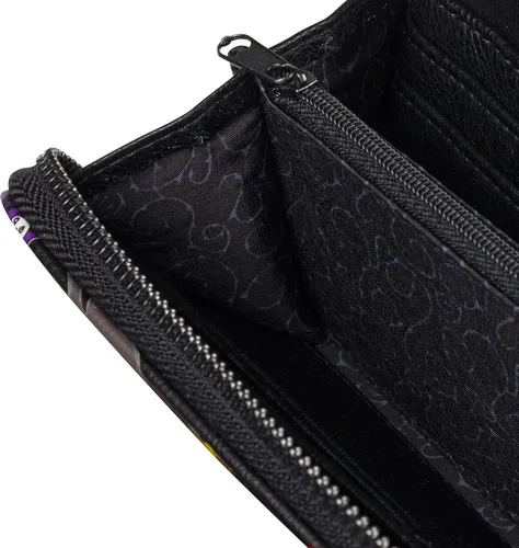 Vista 6 de Loungefly Disney The Nightmare Before Christmas - Cartera estilo acordeón y cremallera alrededor