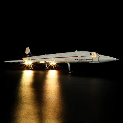 Vista 4 de Lightailing Luz para Lego- 10318 Concorde - Kit de iluminación LED compatible con el modelo de bloques de construcción Lego - NO incluido el juego