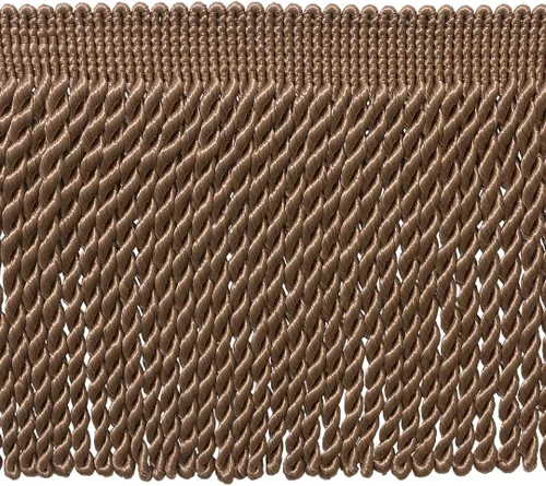 Vista 14 de DÉCOPRO 6" (15cm) Colección Básica Sólida de Ribete Tradicional de Flecos de Lingotes Satinados (Estilo# BFS6) Gris Plateado #049 (Plata Gris)