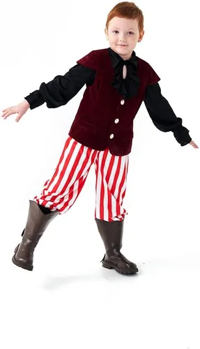 Vista 6 de GRAJTCIN Pantalones de tobillo medievales para niños, disfraz de pirata vikingo renacentista, para Halloween, cosplay, pantalones góticos