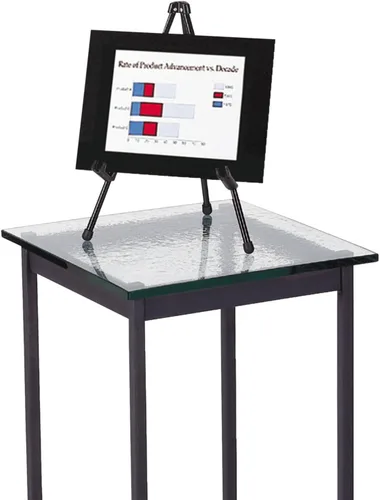 Vista 4 de Cuarteto mesa instantsel, 35,56 cm de alto, acero, Negro (28E)., Negro