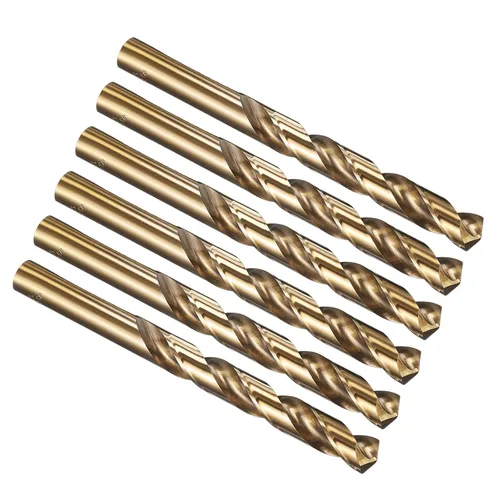 Vista 179 de PATIKIL Broca Jobber de 0.039 in, vástago recto M35 cobalto 5% acero de alta velocidad 135° acabado dorado para metal duro de acero inoxidable - 2