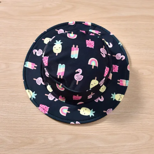 Vista 6 de HINTINA Traje de baño de manga larga para bebé recién nacida con sombrero