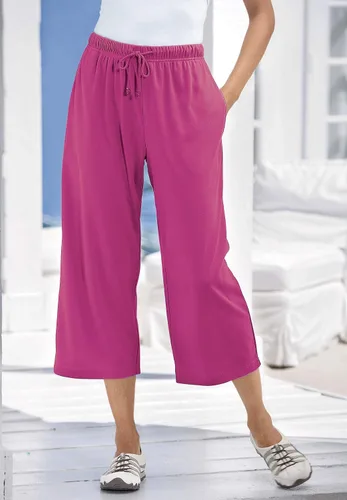 Vista 3 de Woman Within - Pantalones capri de punto deportivo para mujer, talla grande