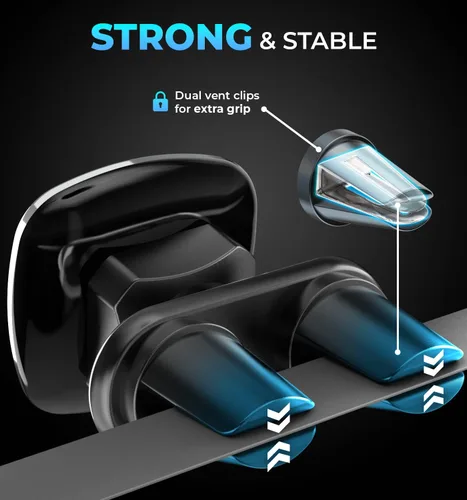 Vista 2 de Bestrix Soporte magnético para teléfono celular, soporte magnético para teléfono celular Soporte magnético para teléfono de coche compatible