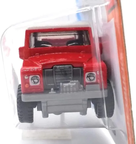 Vista 4 de Hot Wheels Land Rover Series III Pickup 111/250, rojo