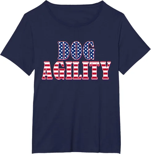 Vista 12 de Dog Agility American Flag - Camiseta de agilidad para perros, Negro