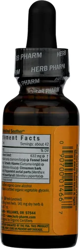 Vista 2 de Herb Pharm, calmante intestinal, 1 fl oz