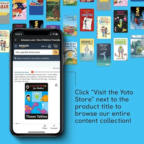 Vista 4 de YOTO Disney Junior Novels: Tangled - Tarjeta de audio para niños para usar con reproductor y mini dispositivo de audio todo en 1, escucha educativa
