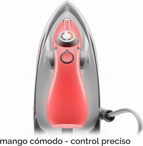 Vista 6 de Oliso M3Pro Project - Plancha de vapor con solemate (coral) y bolsa de transporte Oliso para mini planchas