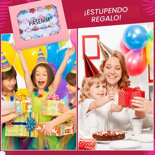Vista 5 de PASEMM 24 anillos de joyería para niña, ajustables, sin duplicación, anillos de juego para niños en caja, anillos de juego de simulación y disfraces