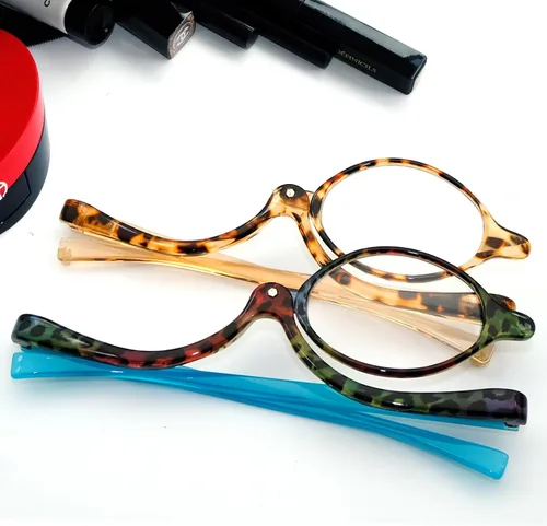 Vista 3 de Sehnsucht 2 pares de anteojos de lectura de maquillaje para mujer, con aumento de ojos y bisagra de resorte