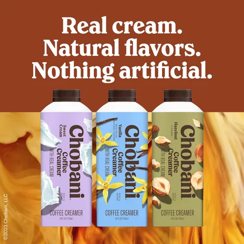 Vista 6 de Crema para café Chobani® Sweet Cream 24 onzas líquidas