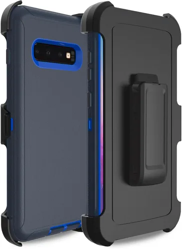 Vista 8 de Funda para Samsung Galaxy S9, funda de teléfono [grado militar] 3 en 1 a prueba de golpes, resistente funda protectora resistente (negro