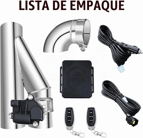Vista 8 de peastorm Válvula de escape eléctrica de 2 pulgadas con salida de escape con codo, kit de válvula de escape Valvetronic