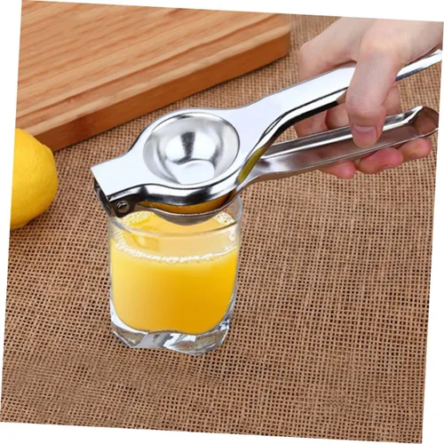 Vista 6 de Cabilock Prensa de exprimidor de frutas cítricas Prensa impermeable reutilizable de acero inoxidable para naranja limón