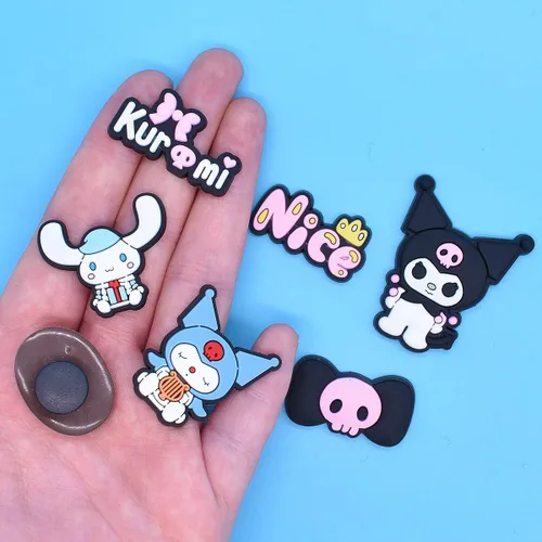 Vista 4 de 24 dijes para zapatos de dibujos animados para mujer, lindos dijes de decoración de zapatos kawaii para sandalias de zueco, accesorios para niñas